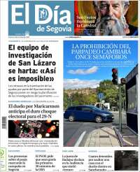Portada de El Día de Segovia (Espa&ntilde;a)