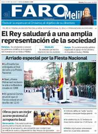 Portada de El Faro de Melilla (Spain)