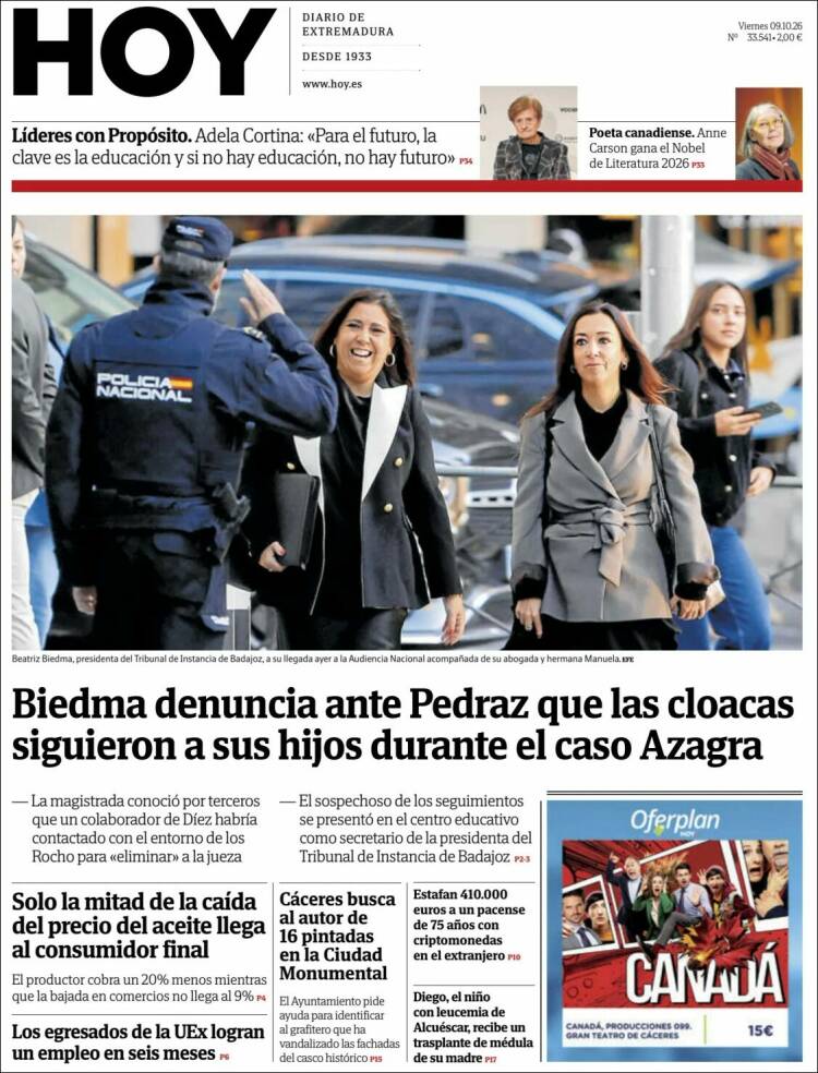 Portada de Hoy - Badajoz (Espa&ntilde;a)
