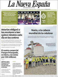 Portada de La Nueva España (Espa&ntilde;a)