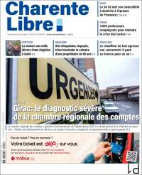 Portada de Charente Libre (Francia)