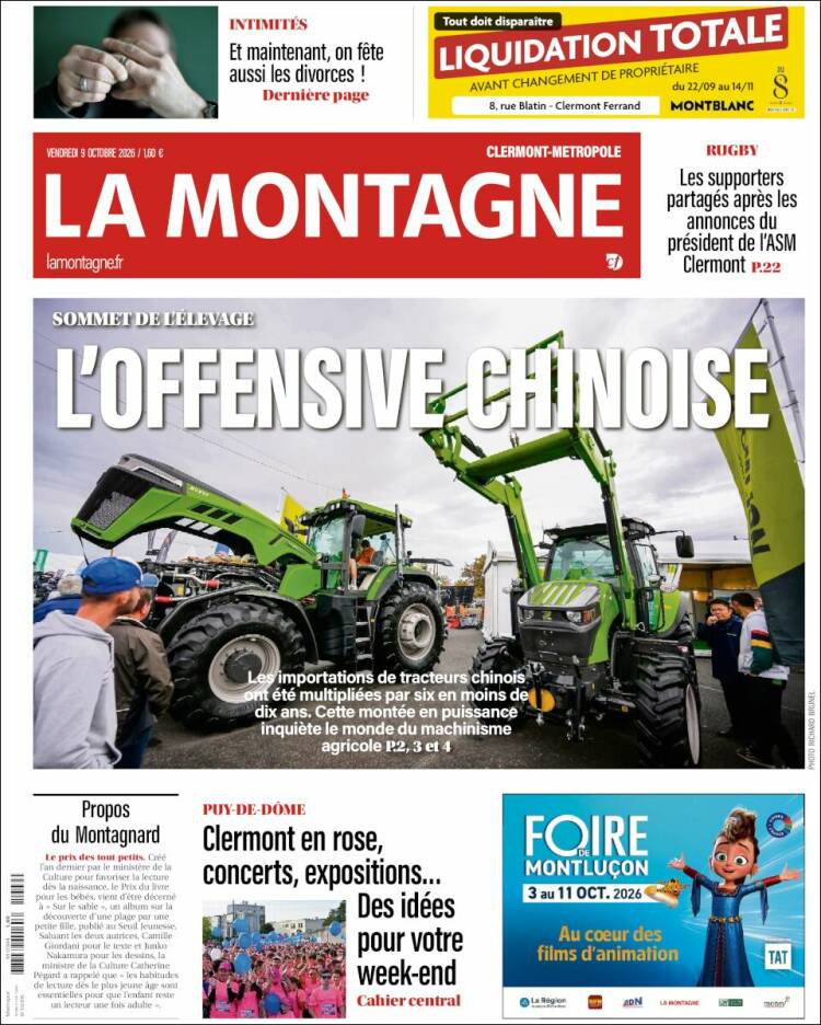 Portada de La Montagne (Francia)
