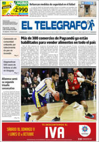 Portada de El Telégrafo (Uruguay)