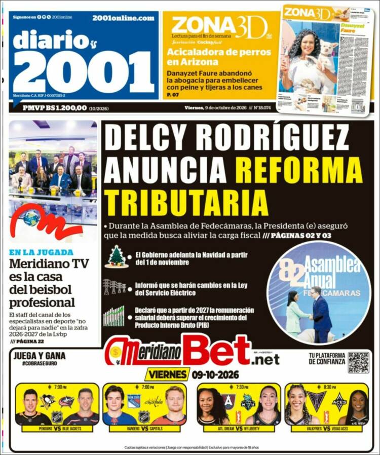 Portada de 2001 - Dosmiluno (Venezuela)
