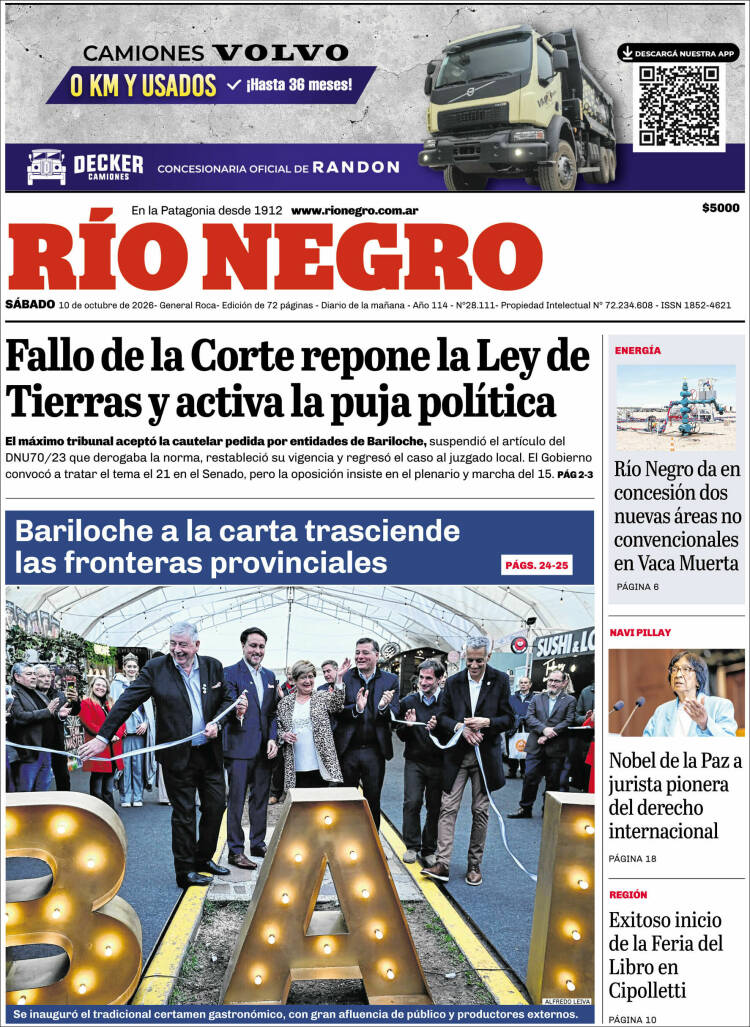 Portada de Rio Negro (Argentina)