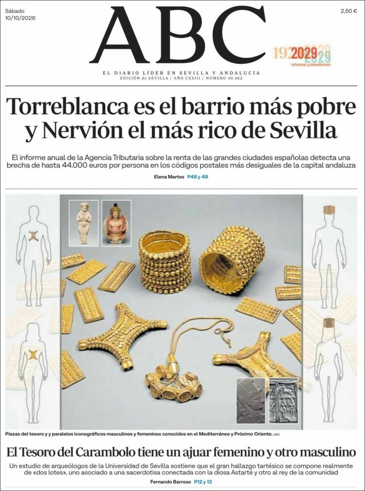 Portada de ABC - Sevilla (Espa&ntilde;a)