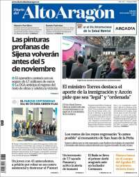 Portada de Diario del AltoAragón (Spain)