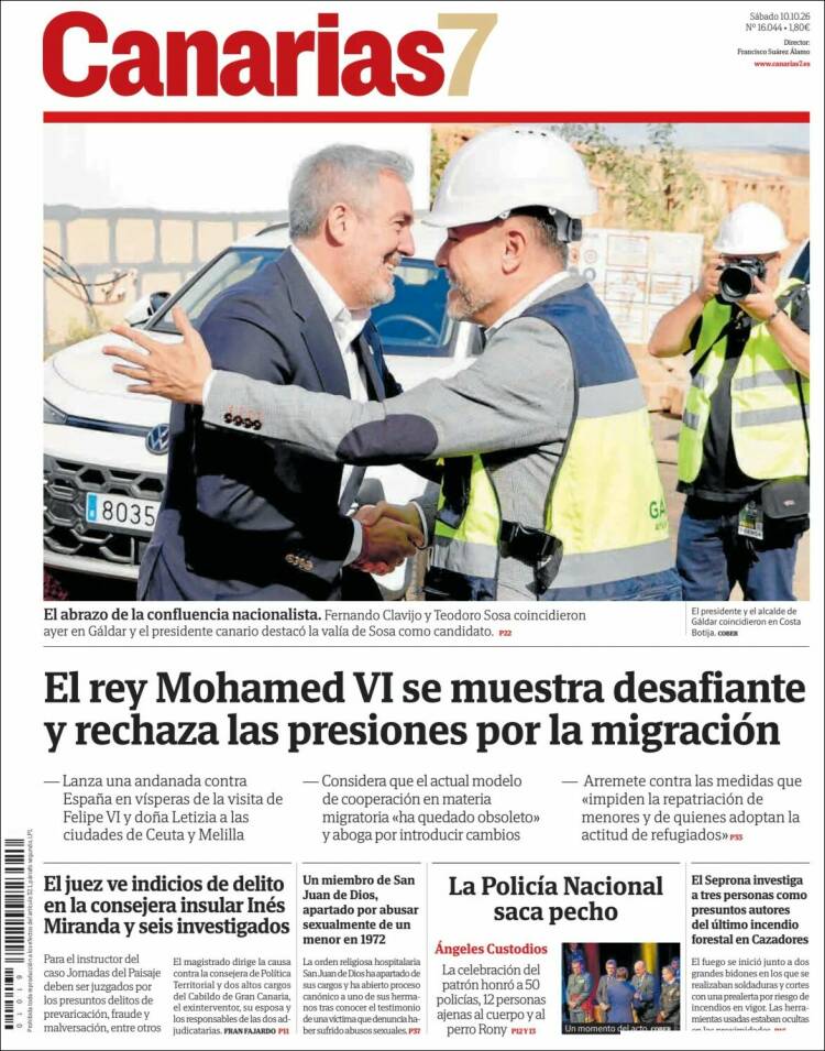 Portada de Canarias 7 (Espa&ntilde;a)
