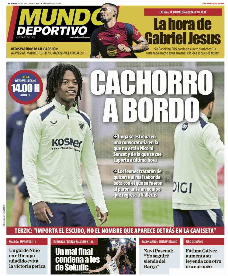 Portada de Mundo Deportivo Bizkaia (Espa&ntilde;a)