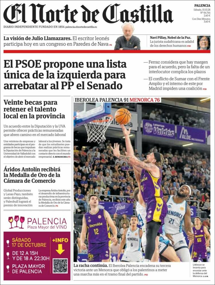 Portada de Norte de Castilla - Palencia (Espa&ntilde;a)