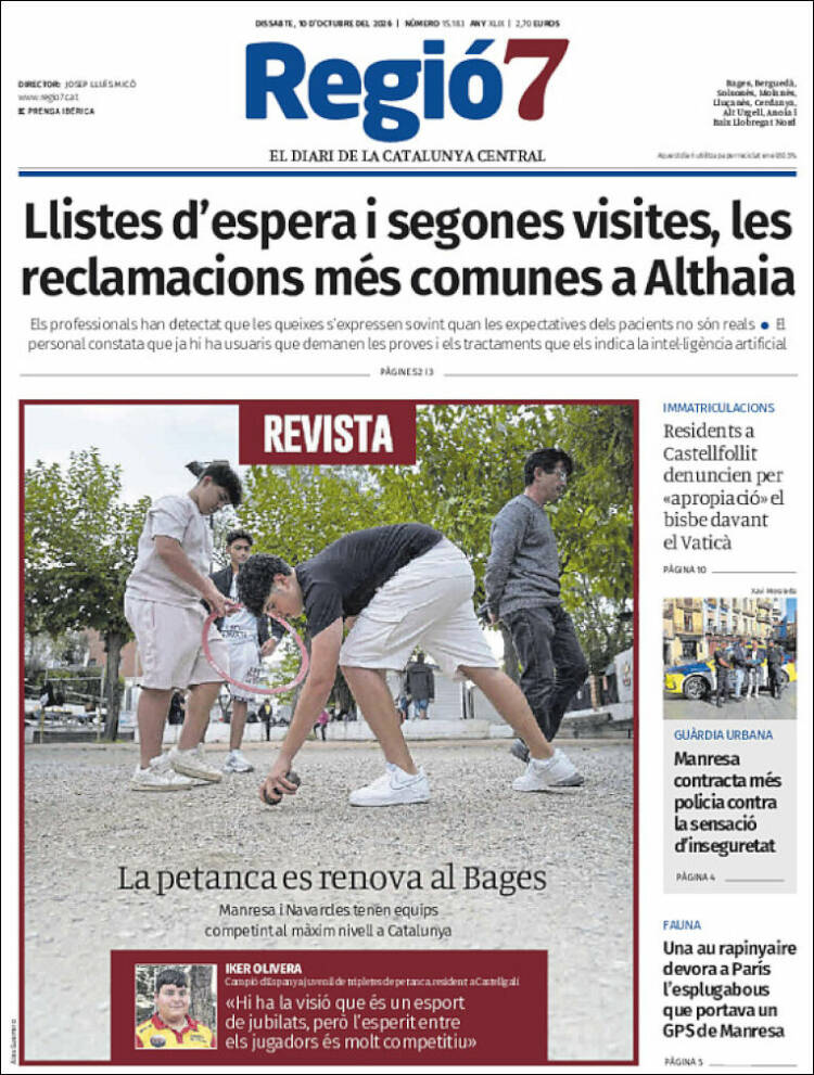 Portada de Regio7 (Espa&ntilde;a)