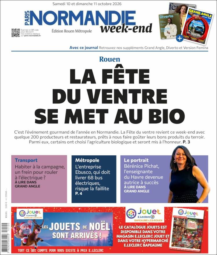 Portada de Paris Normandie (Francia)