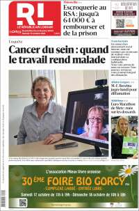 Portada de Le Republicain Lorrain (Francia)