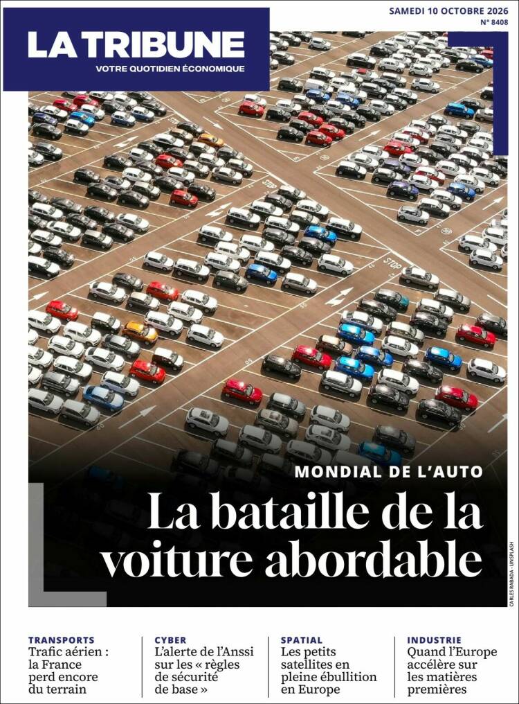 Portada de La Tribune (Francia)