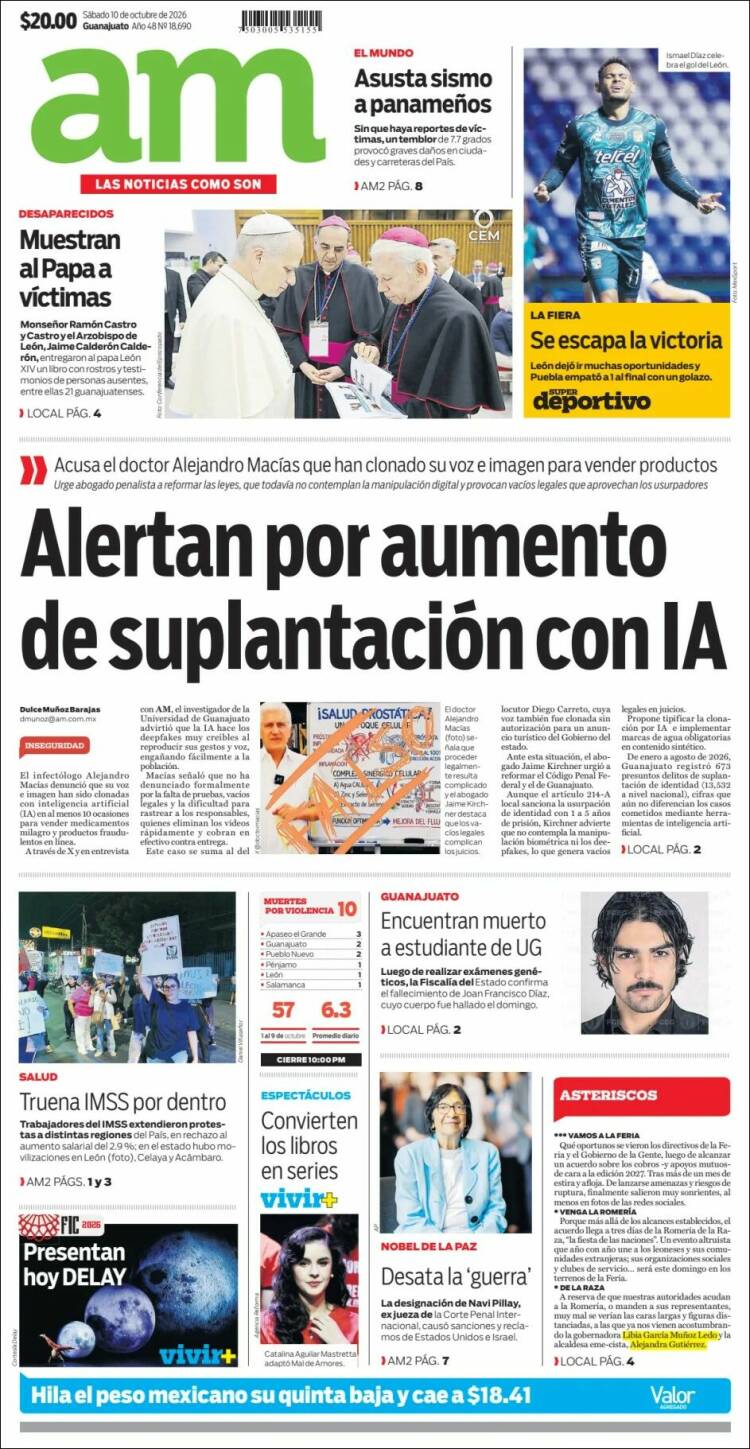 Portada de Al Día A.M. (M&eacute;xico)