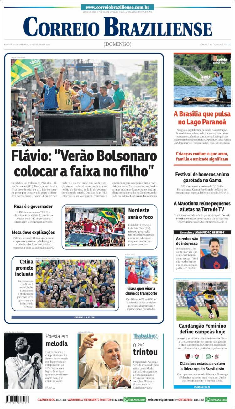 Portada de Correio Braziliense (Brasil)