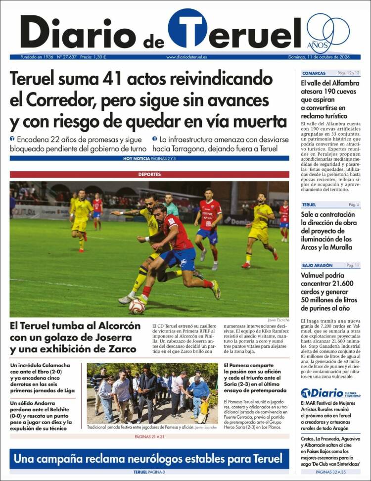 Portada de Diario de Teruel (Espa&ntilde;a)