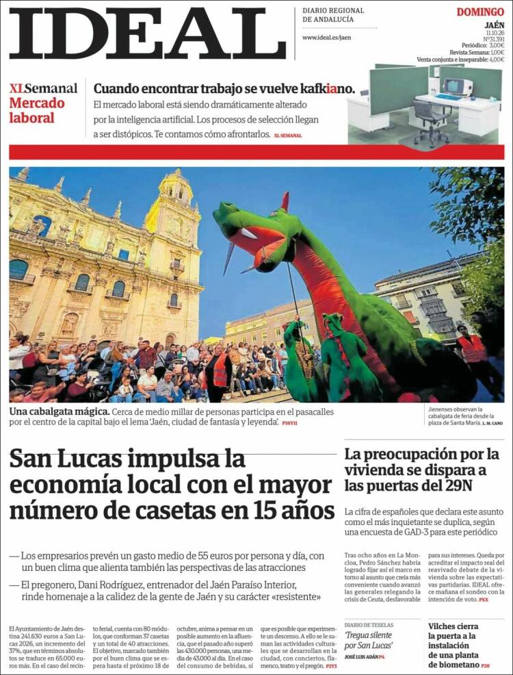 Portada de El Ideal de Jaén (Espa&ntilde;a)