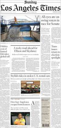 Portada de Los Angeles Times (&Eacute;tats-Unis)