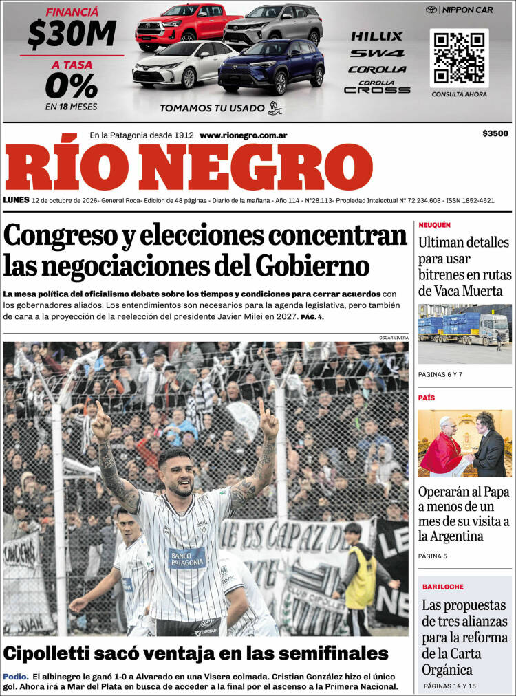 Portada de Rio Negro (Argentina)