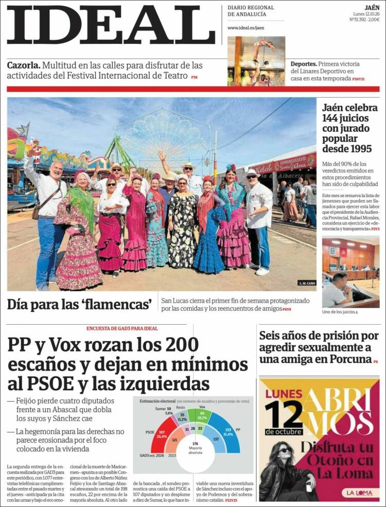 Portada de El Ideal de Jaén (Espa&ntilde;a)