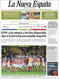 Portada de La Nueva España (Espa&ntilde;a)