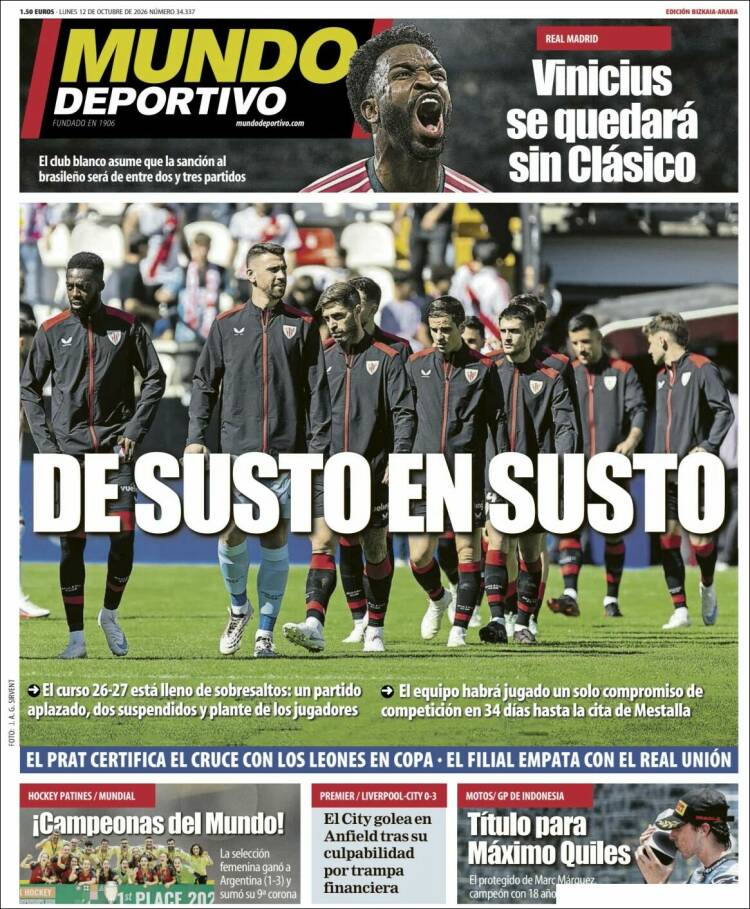 Portada de Mundo Deportivo Bizkaia (Espa&ntilde;a)
