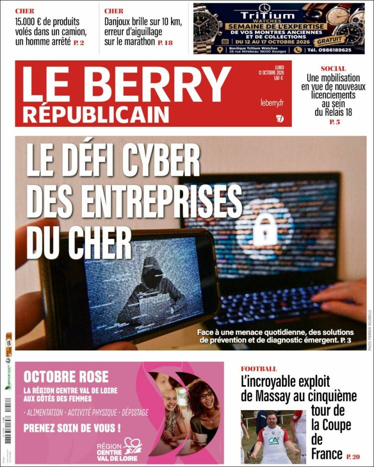 Portada de Berry Republicain (Francia)
