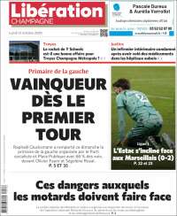 Portada de Libération Champagne (Francia)