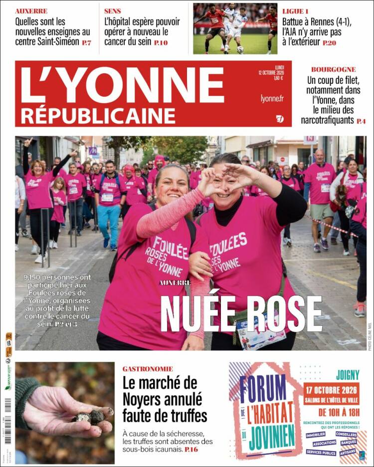 Portada de L'Yonne-Républicaine (Francia)
