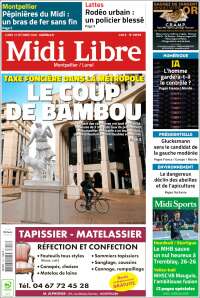 Portada de Midi Libre (Francia)