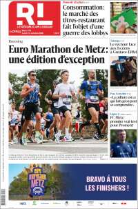 Portada de Le Republicain Lorrain (Francia)