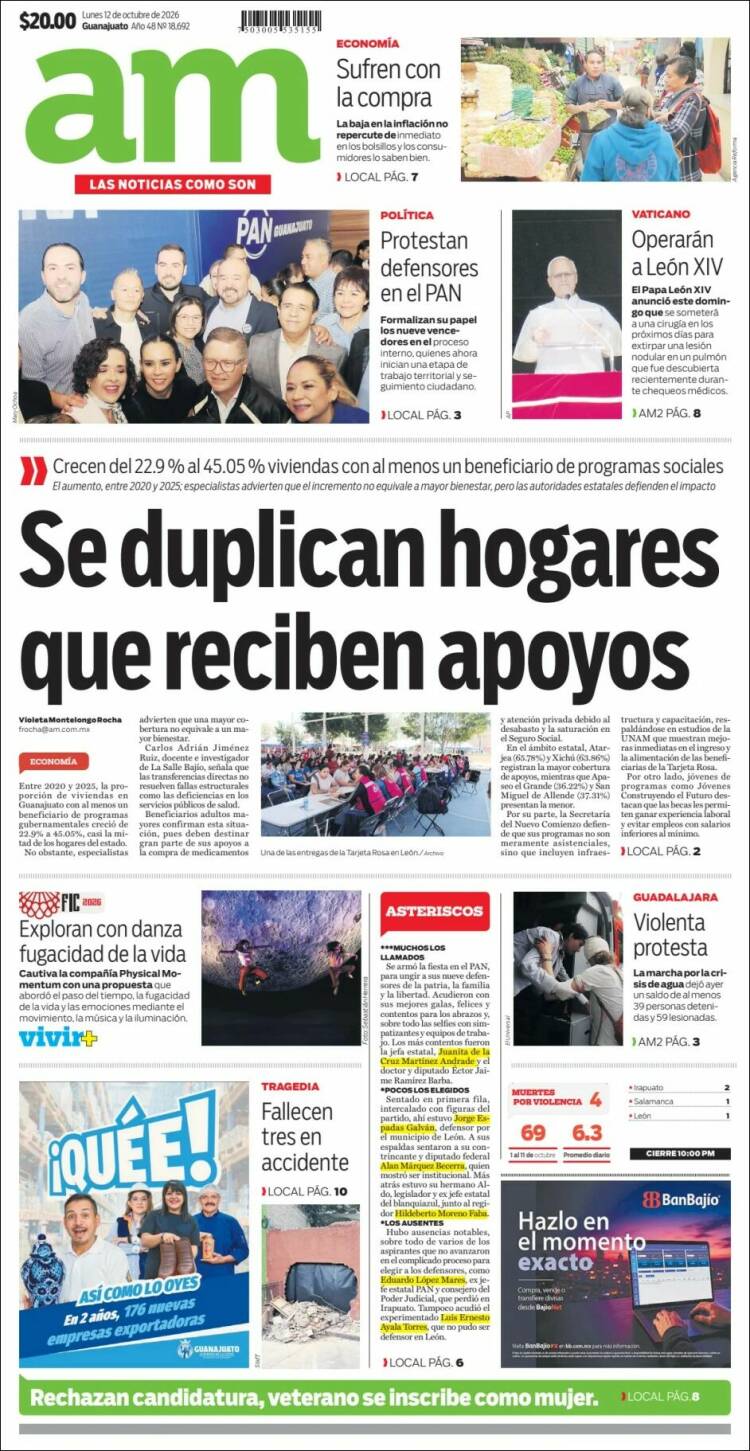 Portada de Al Día A.M. (M&eacute;xico)