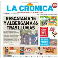 Portada de La Crónica de Baja California (M&eacute;xico)