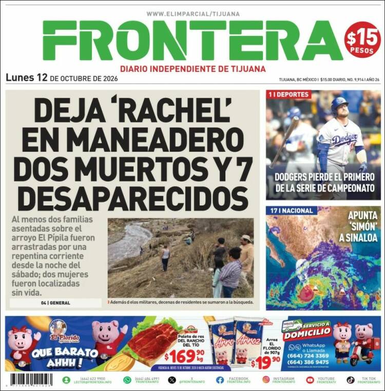 Portada de Frontera (M&eacute;xico)