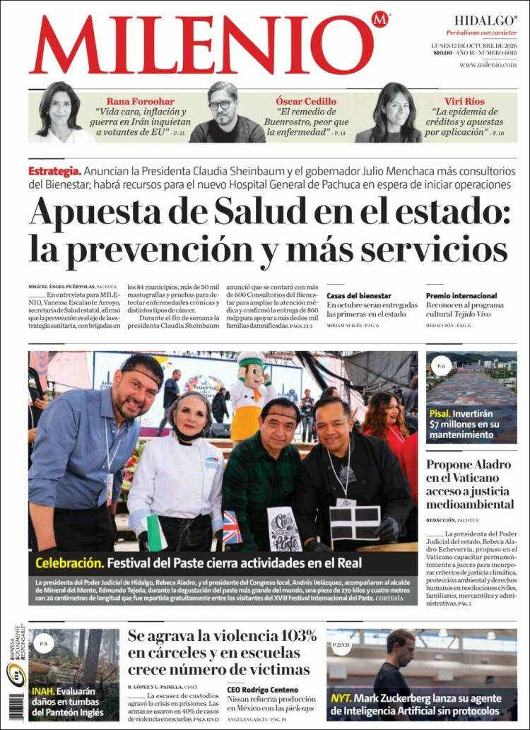 Portada de Milenio de Hidalgo (M&eacute;xico)