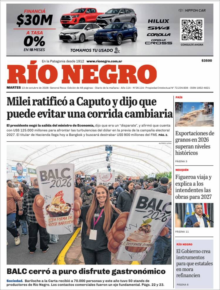 Portada de Rio Negro (Argentina)