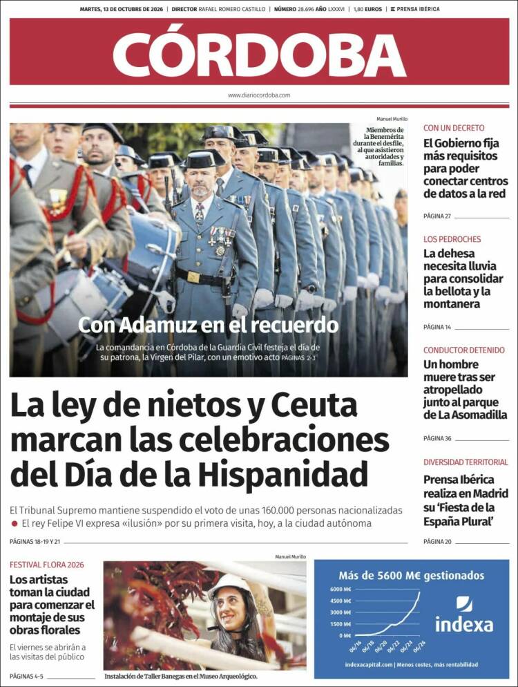 Portada de Diario de Córdoba (Espa&ntilde;a)