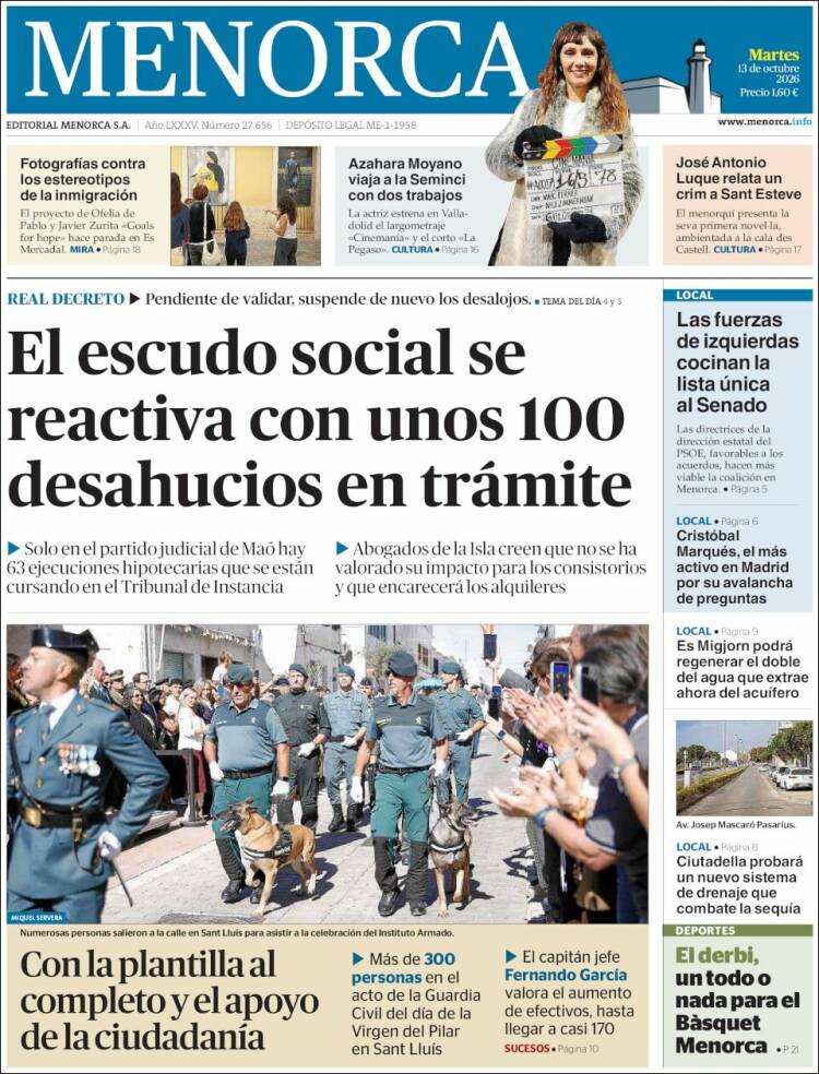 Portada de Menorca - Diario Insular (Espa&ntilde;a)