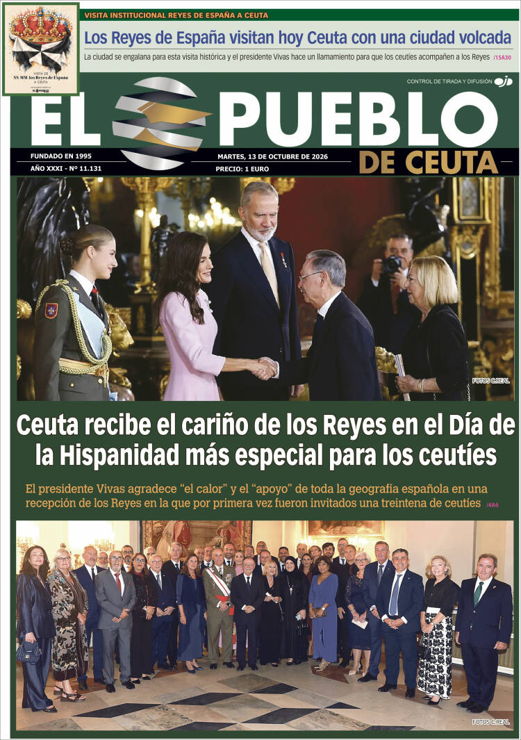 Portada de El Pueblo de Ceuta (Espa&ntilde;a)
