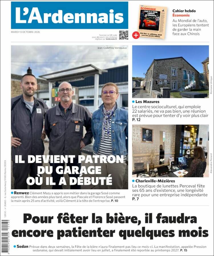 Portada de L'Ardenais (Francia)