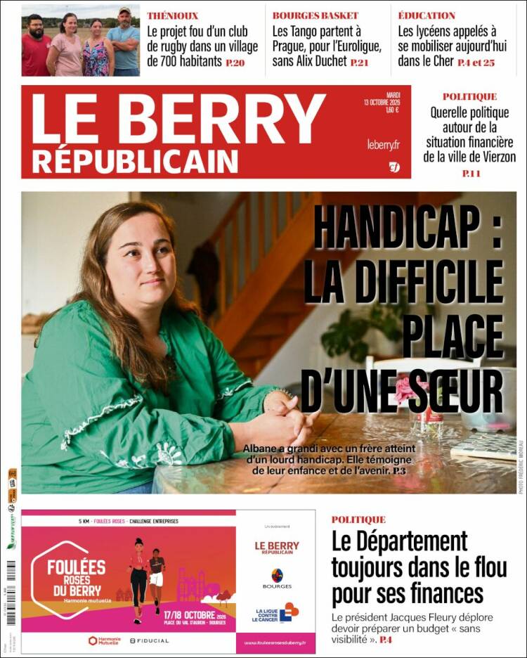 Portada de Berry Republicain (Francia)