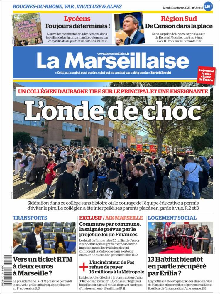 Portada de La Marseillaise (France)