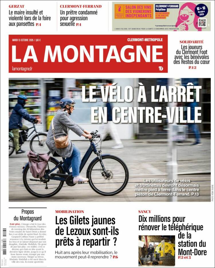 Portada de La Montagne (Francia)