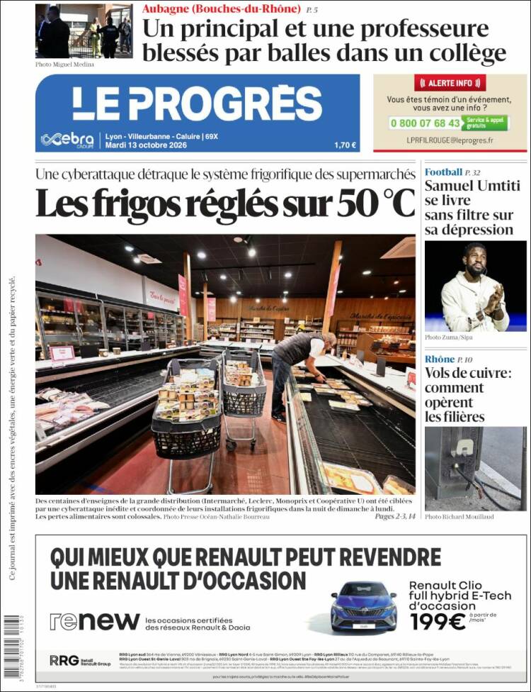 Portada de Progres de Fecamp (Francia)