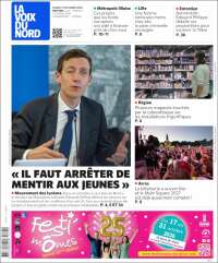Portada de La Voix du Nord (Francia)