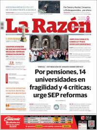 Portada de La Razón (M&eacute;xico)