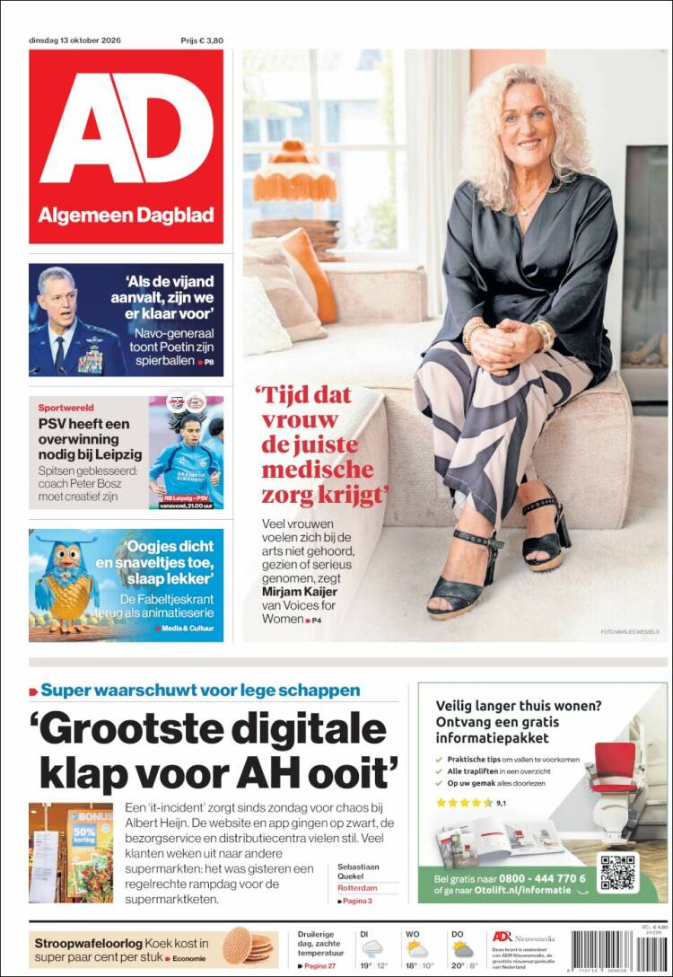 Portada de AD (Pa&iacute;ses Bajos)