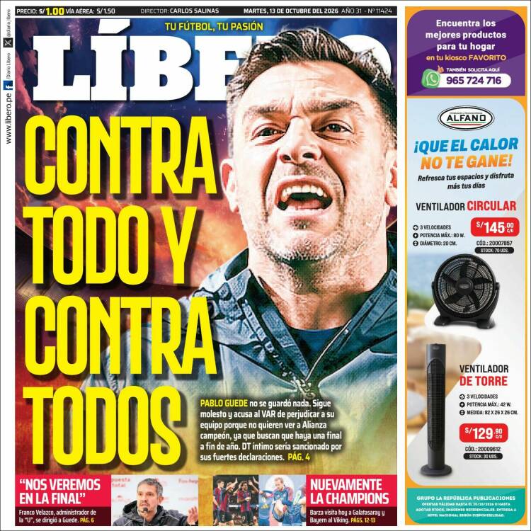 Portada de Líbero (Peru)
