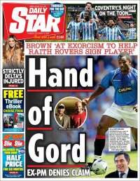 Portada de Daily Star (Reino Unido)